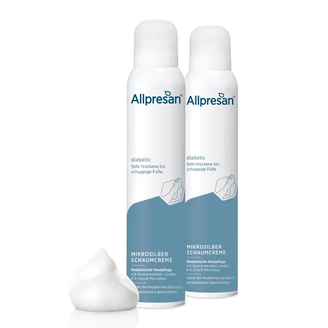 allpresan-diabetic-mikrosilber-schaum-creme-2x200-ml-repair image 1
