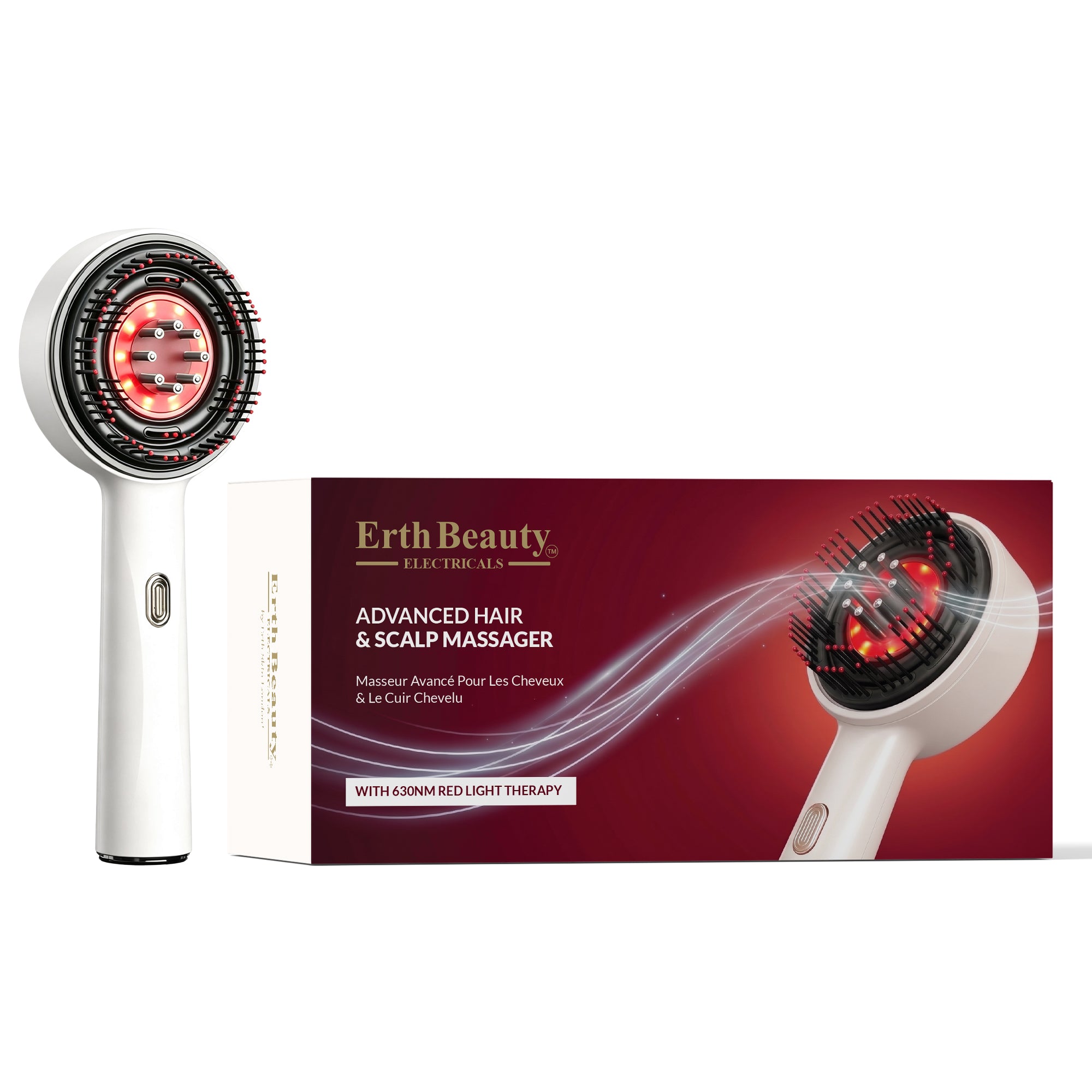 erth-skin-hair-care-tools-haar-kopfhaut-massager-rotlicht image 1