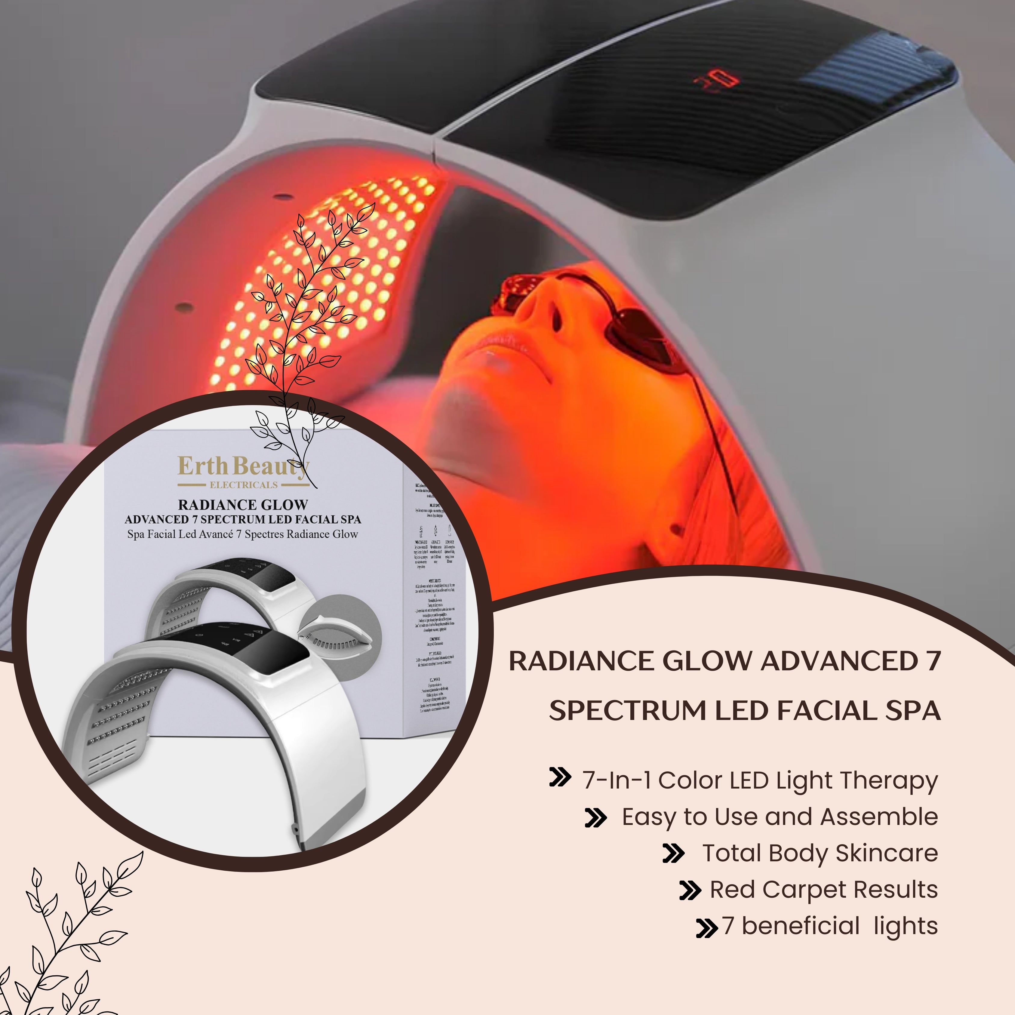 erth-skin-led-mask-radiance-glow-7-spectrum-led-gesichtsmaske image 4