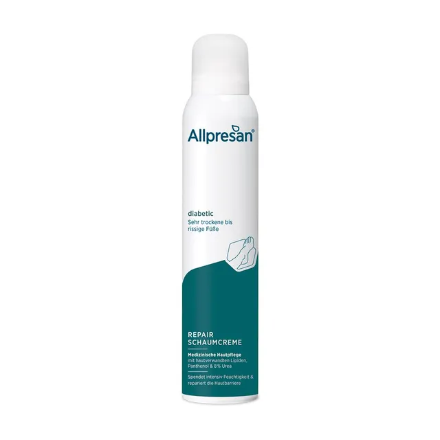 allpresan-diabetic-repair-schaum-creme-fu-pflege-urea-200-ml-rissige-f-e image 1