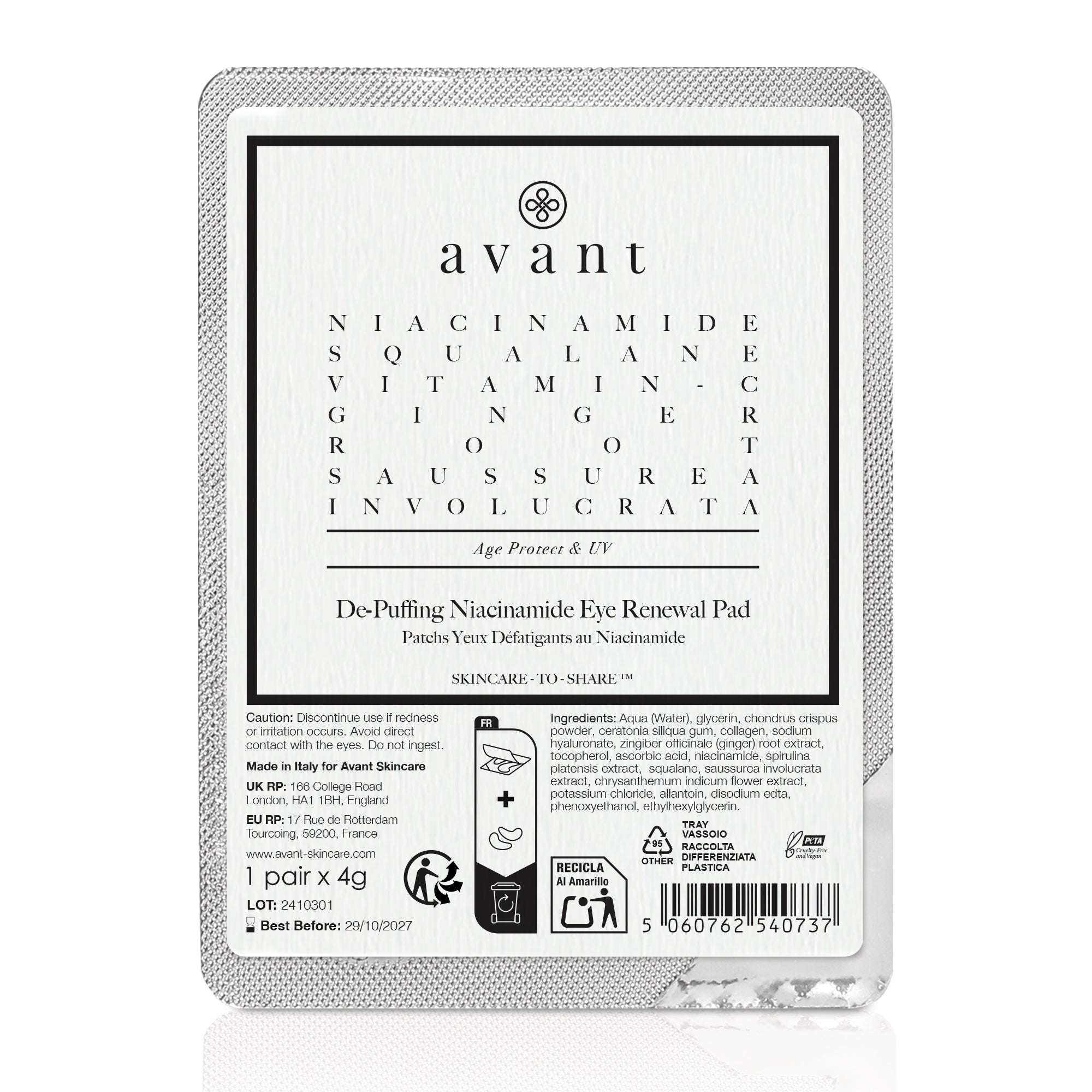 avant-eye-care-de-puffing-niacinamide-augen-pads-einzelpackung image 3
