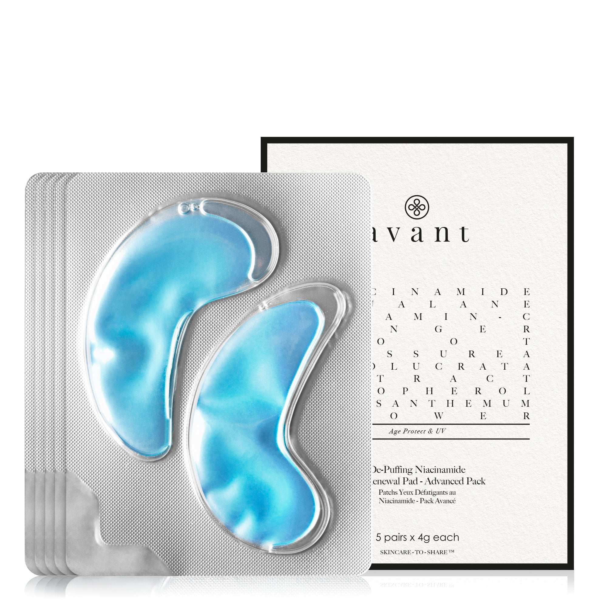 avant-eye-care-de-puffing-niacinamide-augen-pads-einzelpackung image 1