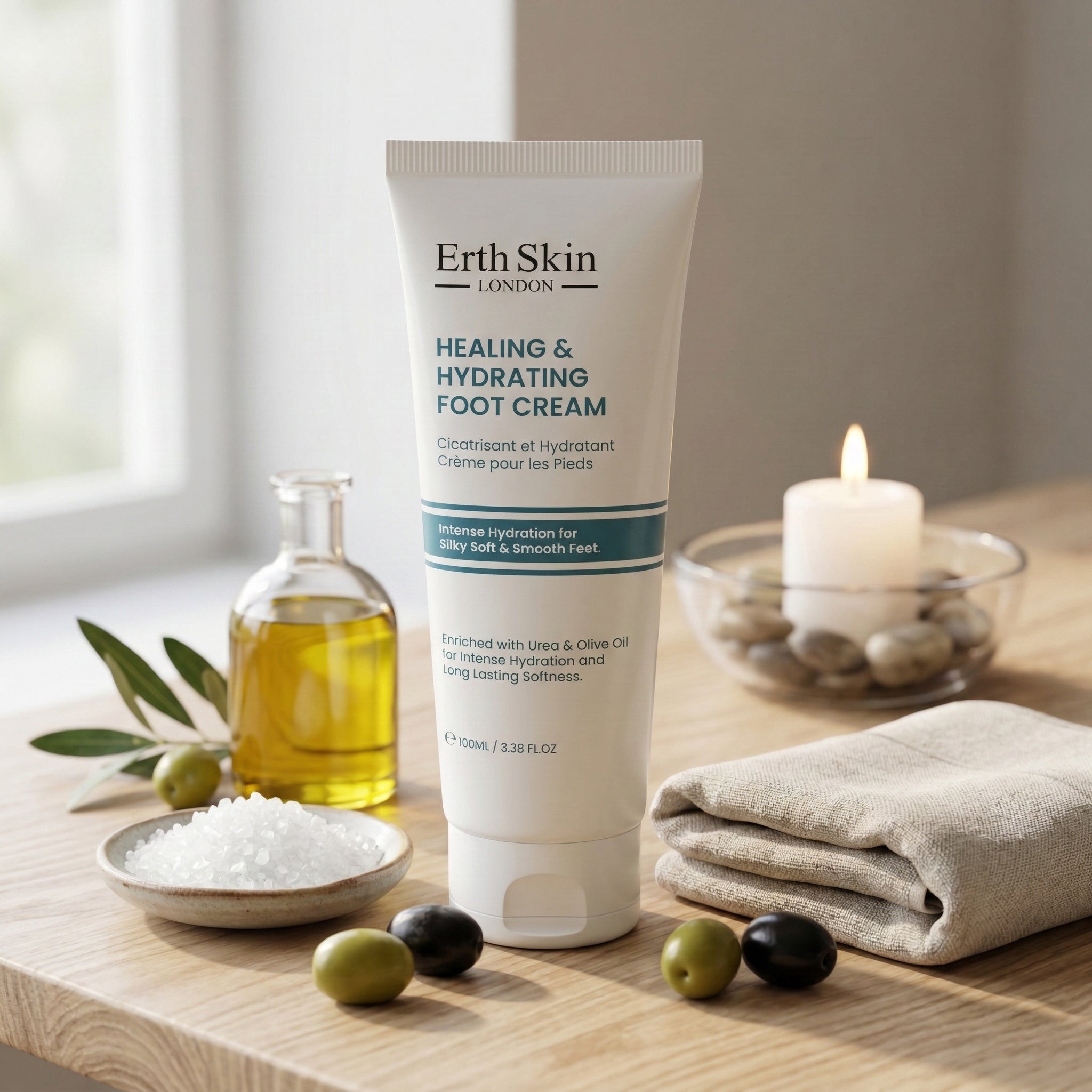 erth-skin-bodycare-healing-fu-creme-urea-olive-100-ml image 2