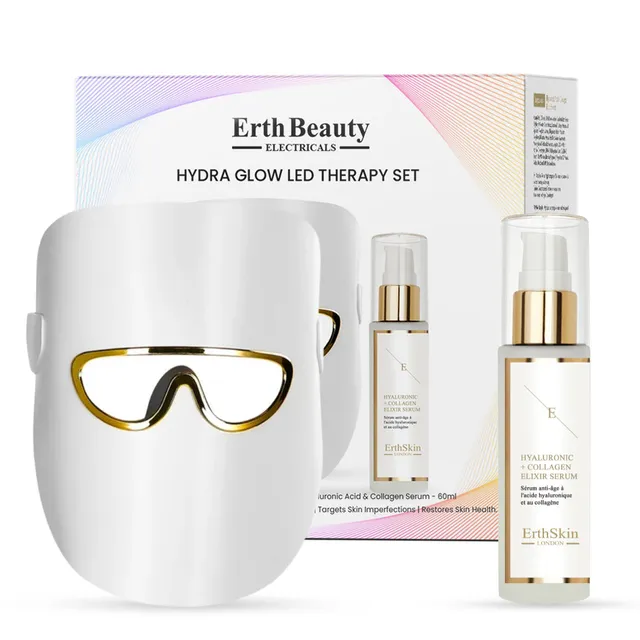 erth-skin-hydra-glow-led-therapy-maske-weiss-mit-ha-serum image 1