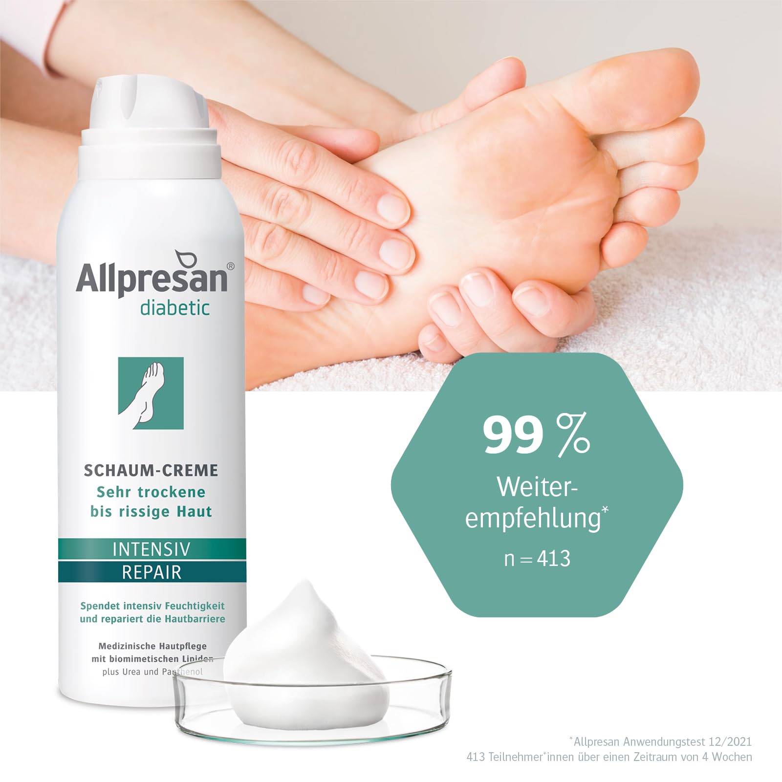 allpresan-diabetic-repair-schaum-creme-urea-2x125-ml-f-r-sehr-trockene-f-e image 5