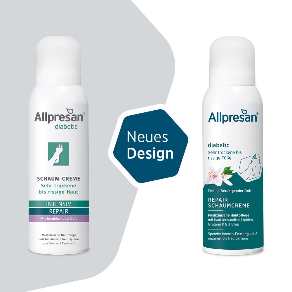 allpresan-diabetic-repair-schaum-creme-urea-2x125ml-rissige-f-e image 2