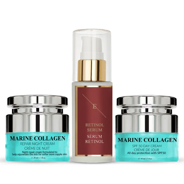 erth-skin-retinol-serum-30ml-kollagen-tag-nacht-set-3-teilig image 1