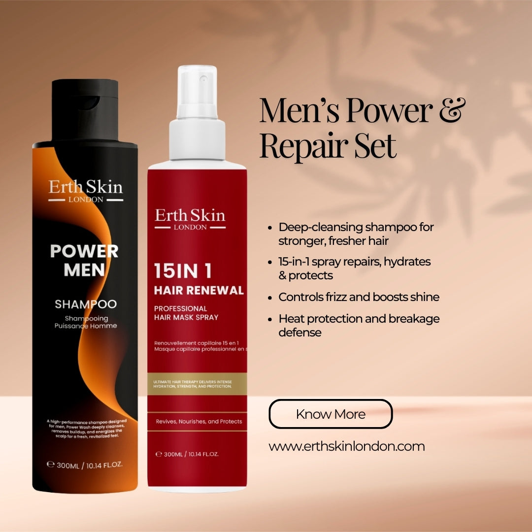 erth-skin-haircare-power-men-shampoo-15-in-1-spray-set-2x300ml image 1