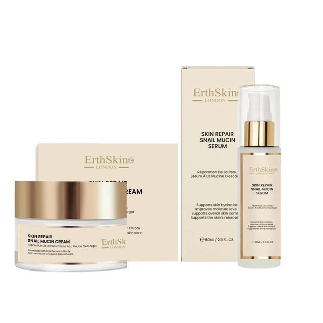 erth-skin-gift-sets-snail-mucin-creme-50ml-serum-60ml-repair image 1