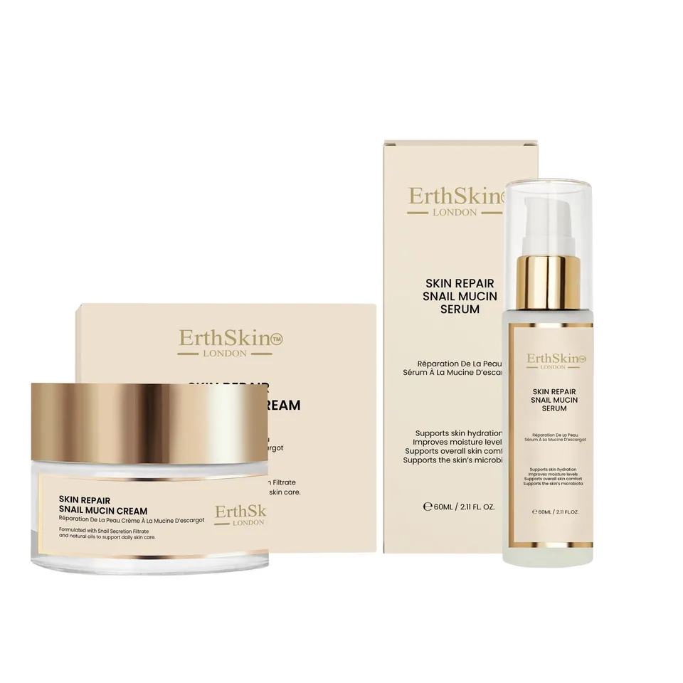 erth-skin-gift-sets-snail-mucin-creme-50ml-serum-60ml-repair image 1