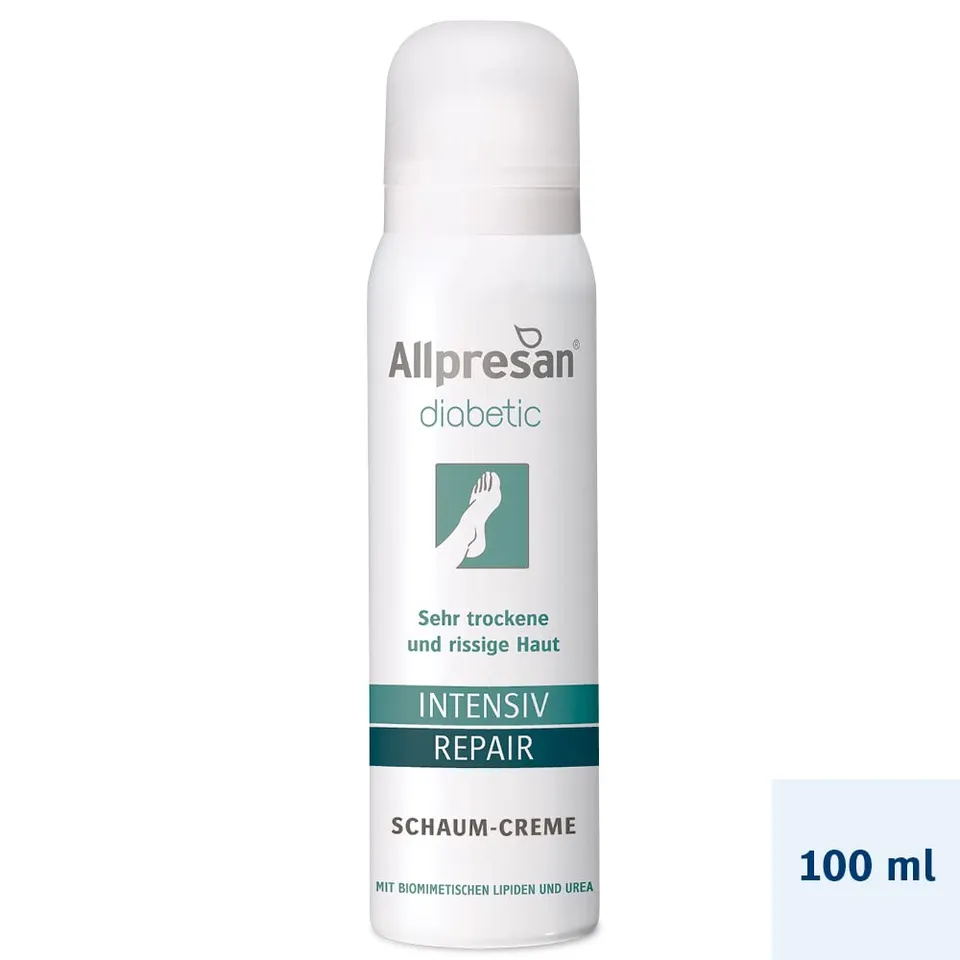 allpresan-diabetic-intensiv-repair-schaum-creme-ohne-urea-100ml image 1