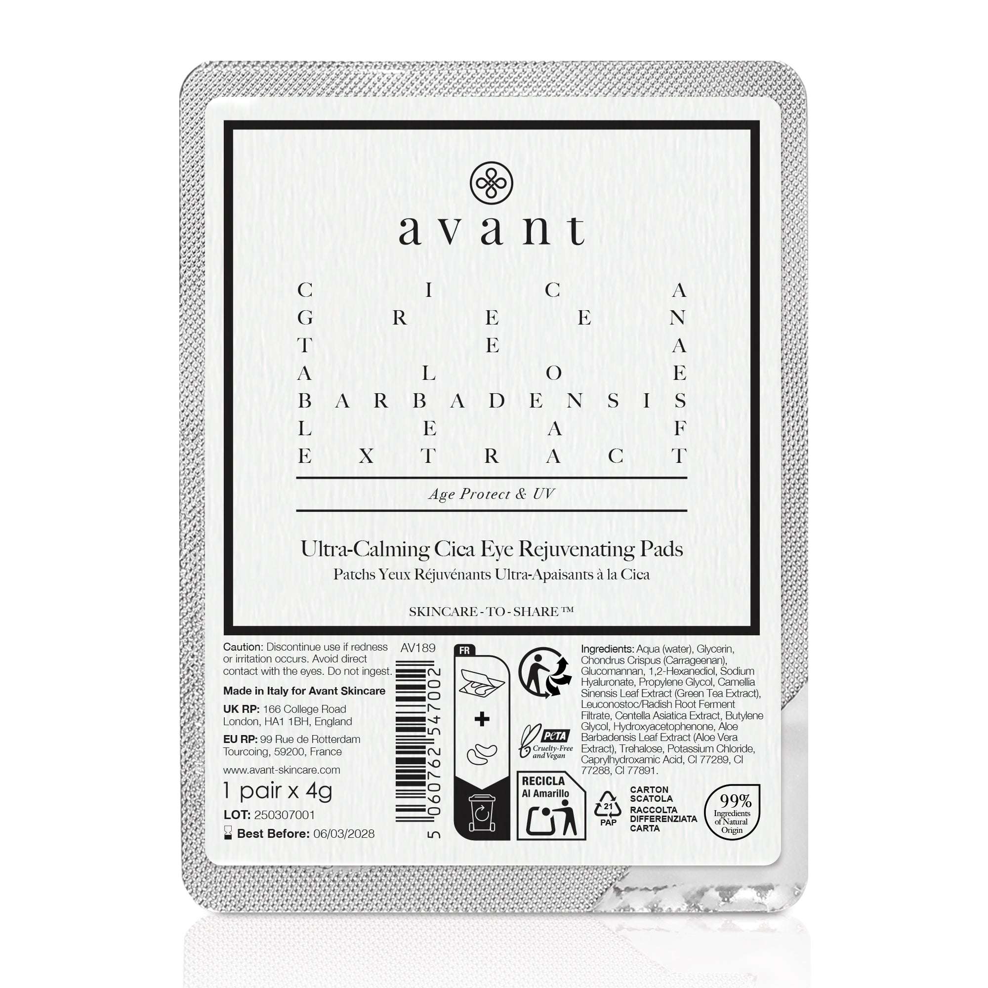 avant-ultra-calming-cica-rejuvenating-augen-pads-beruhigend image 3