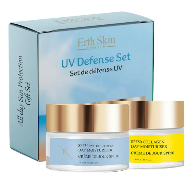 erth-skin-spf-uv-defense-set-tagescreme-lsf30-lsf50-duo image 1