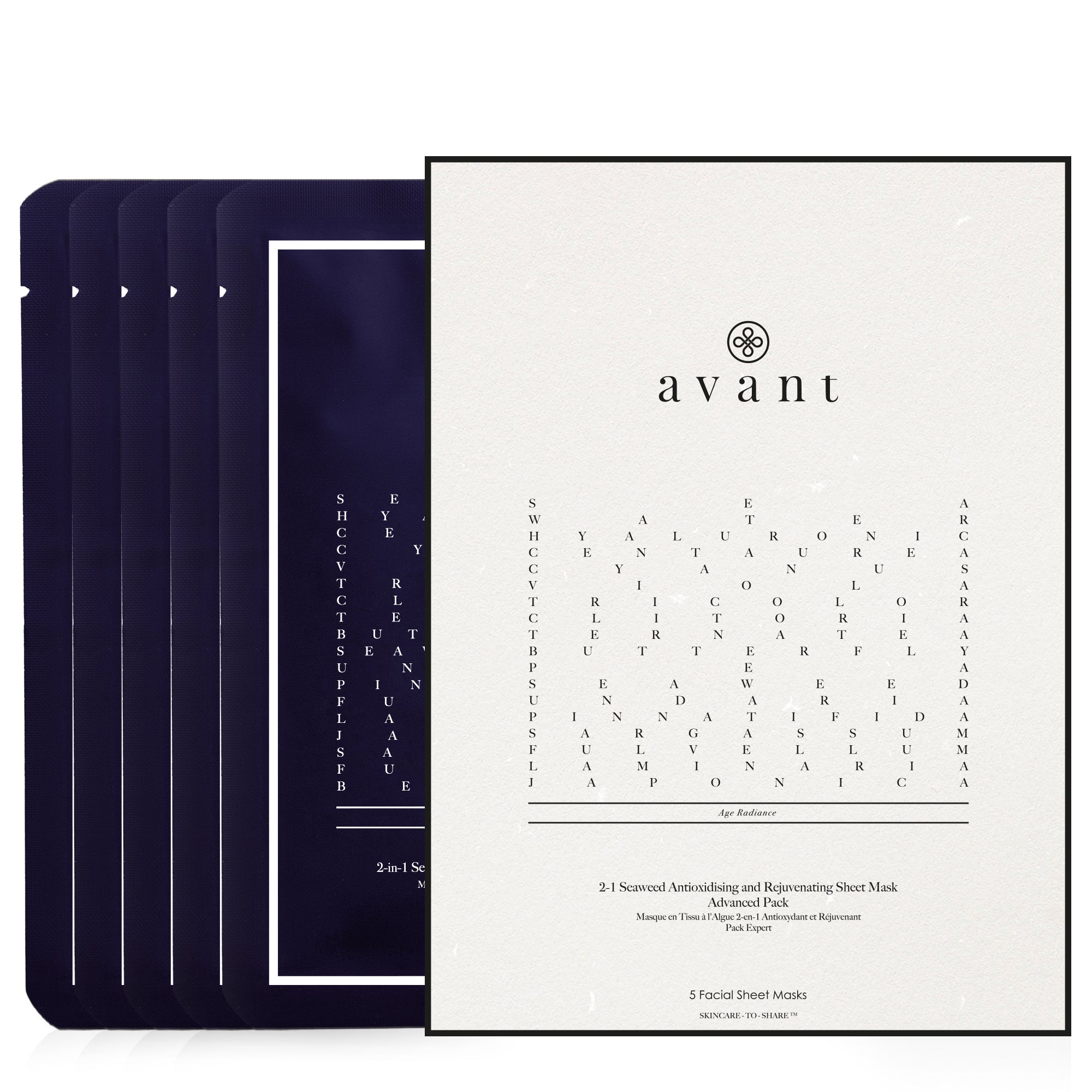 avant-2-1-seaweed-sheet-mask-antioxidativ-single-pack image 1