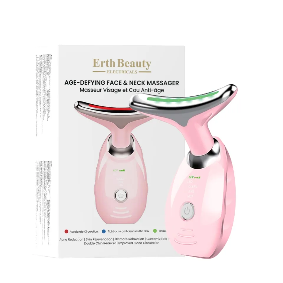 erth-skin-jawline-definer-face-neck-massager-pink-led-w-rme image 1