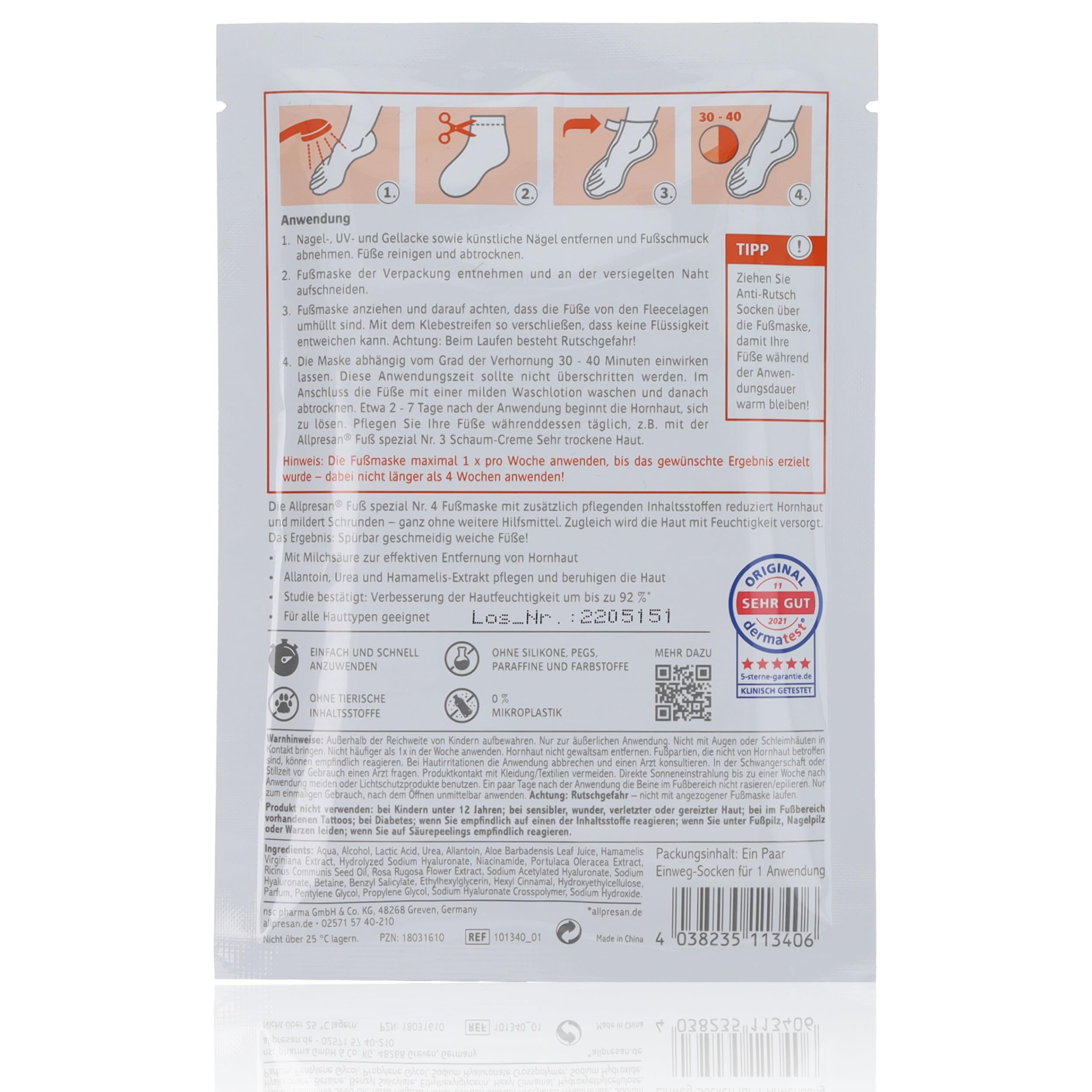 allpresan-fu-spezial-nr-4-fu-maske-hornhaut-1-paar-urea image 2