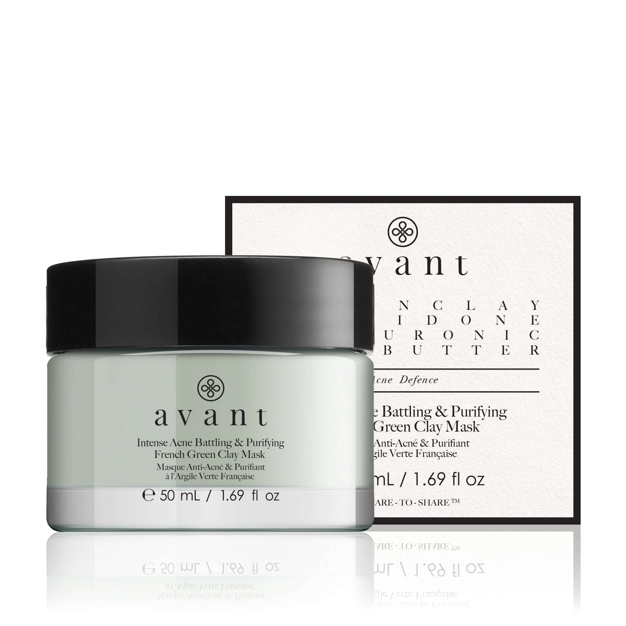 avant-purifying-french-green-clay-maske-akne-50-ml image 1