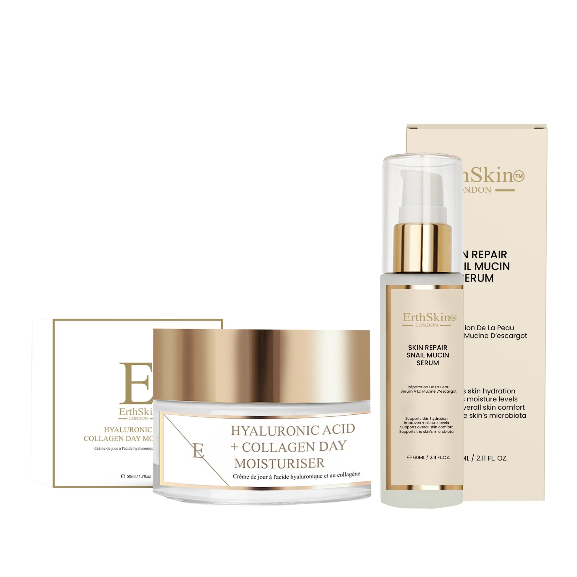 erth-skin-gift-sets-schnecken-serum-60ml-hyaluron-tagescreme-50ml image 1