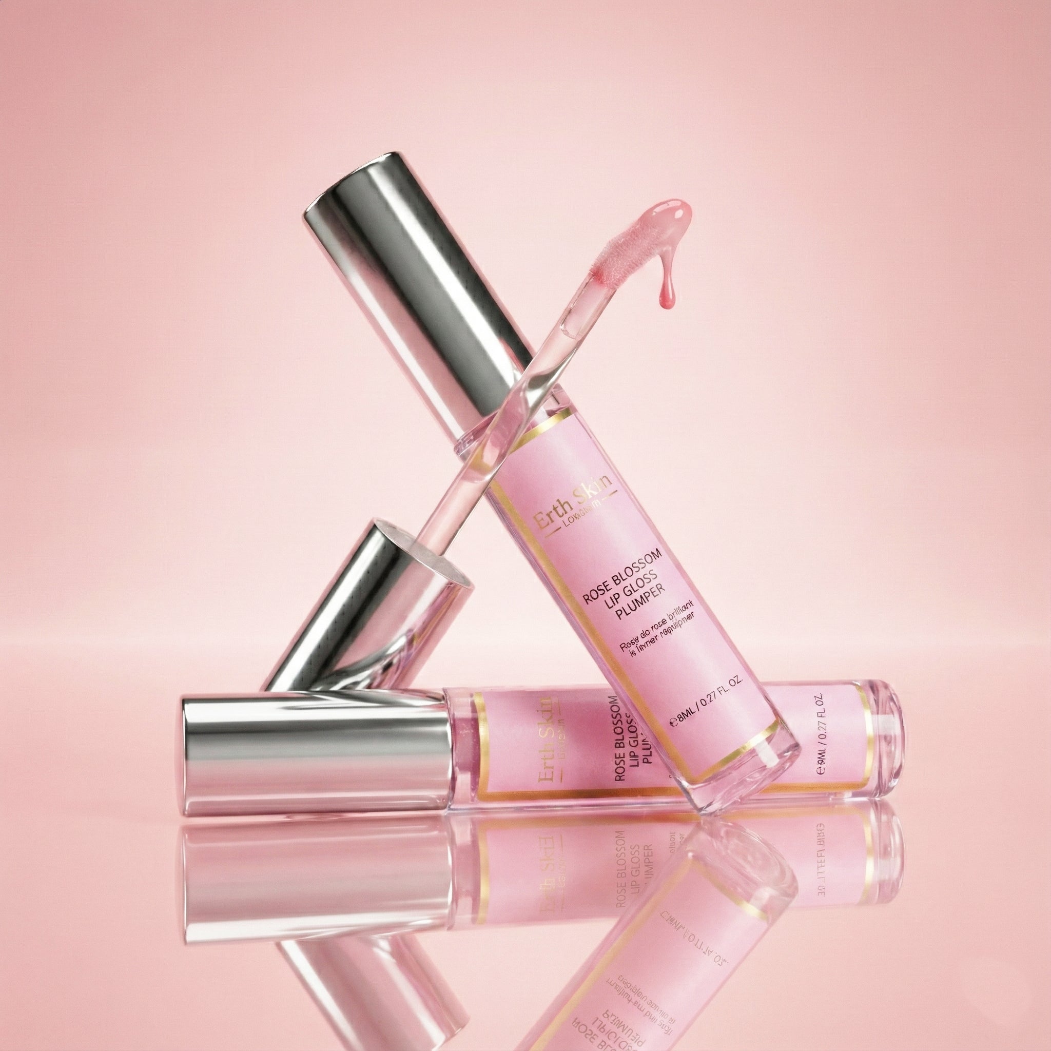 erth-skin-lip-care-rose-blossom-lip-gloss-plumper-8ml-mintig-rosa image 2