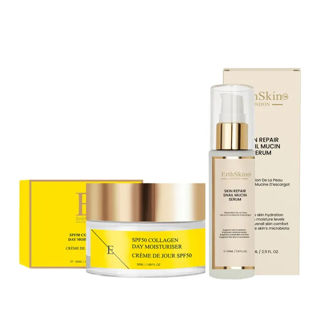 erth-skin-gift-sets-snail-mucin-serum-60ml-lsf50-set-2tlg image 1