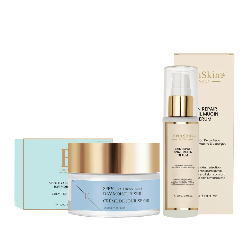 erth-skin-set-snail-serum-60ml-hyaluron-day-cream-50ml-lsf30 image 1