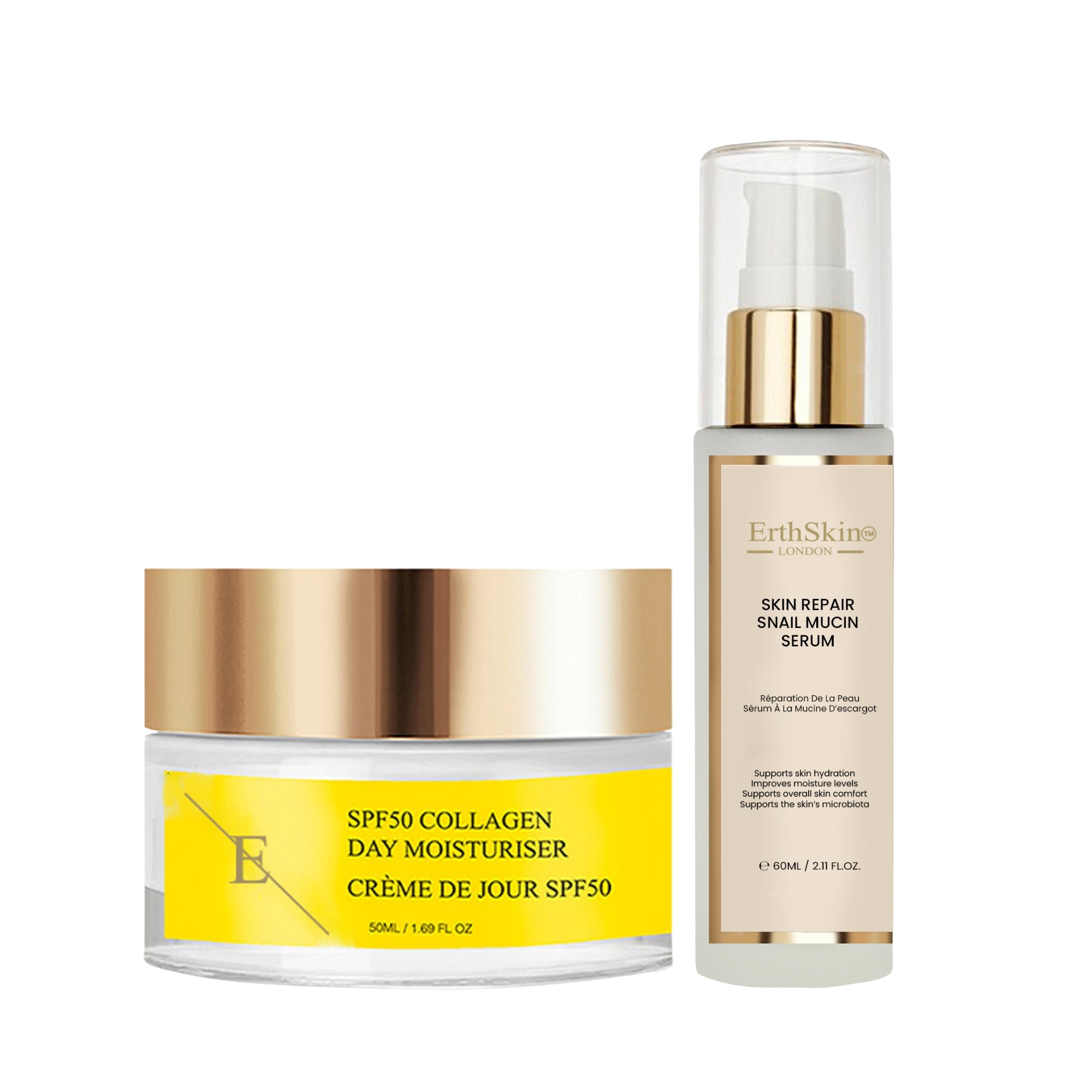 erth-skin-gift-sets-snail-mucin-serum-60ml-lsf50-set-2tlg image 2