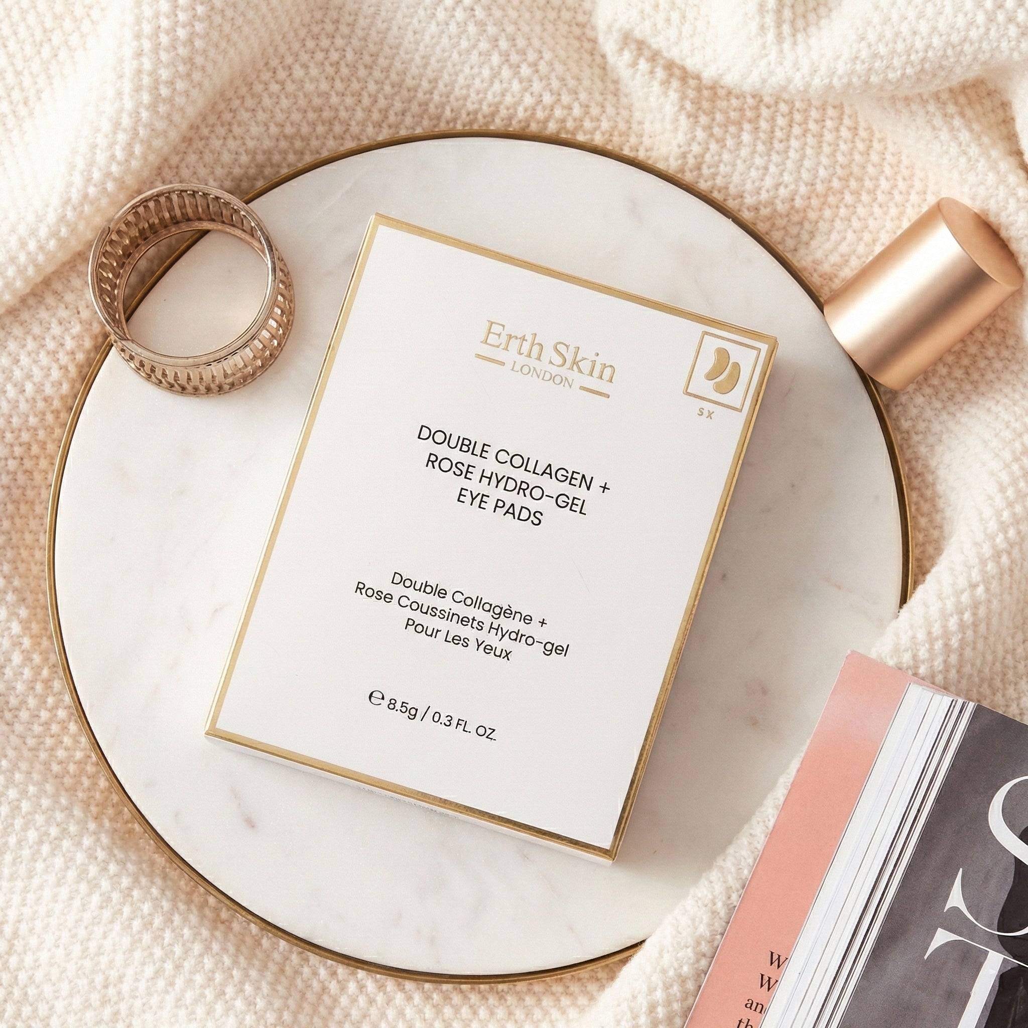 erth-skin-eye-care-double-collagen-rose-hydro-gel-eye-pads-5x2 image 2