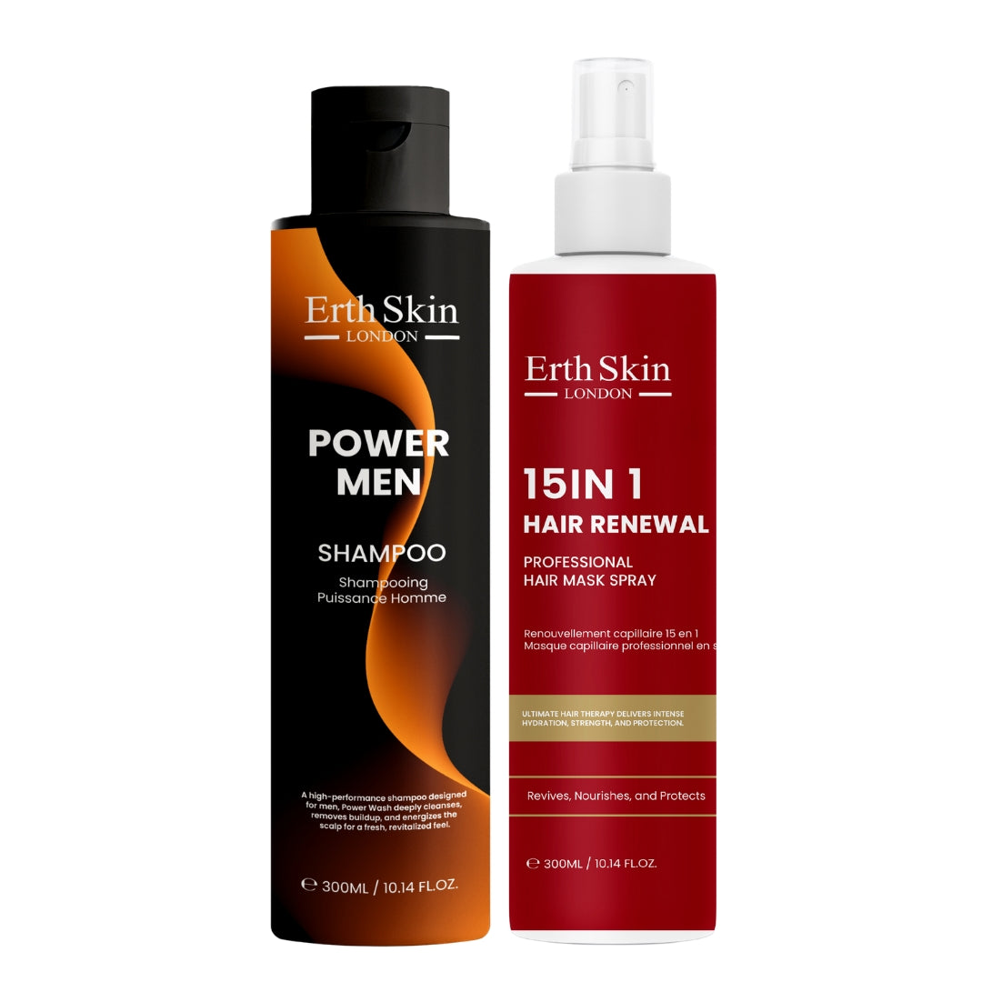 erth-skin-haircare-power-men-shampoo-15-in-1-spray-set-2x300ml image 2